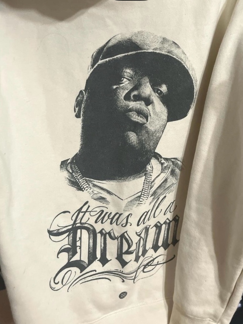 STANCE biggie smalls thick heavy hoodie size s